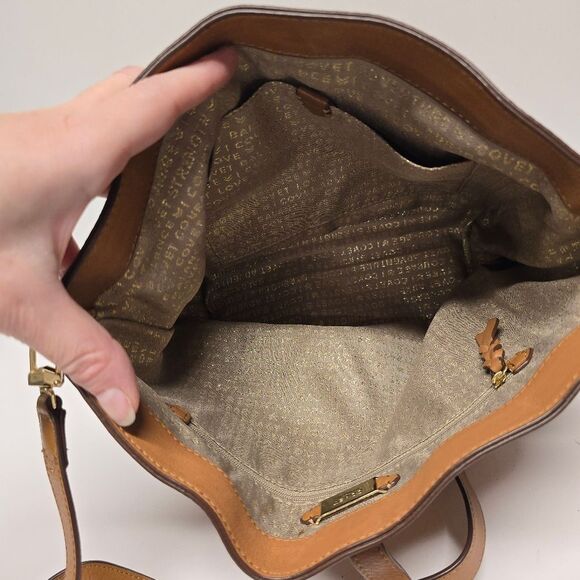 Stella & Dot Covet Sunday Crossbody Bag / Saddle / Tan Leather - Picture 7 of 8